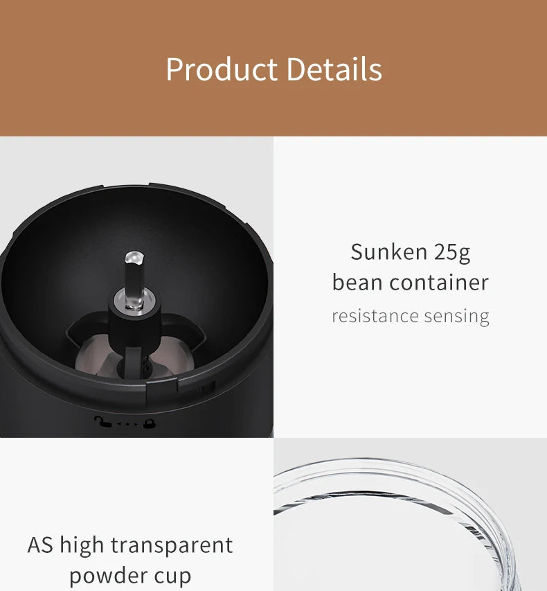 Portable Electric Coffee Grinder Journey Brew